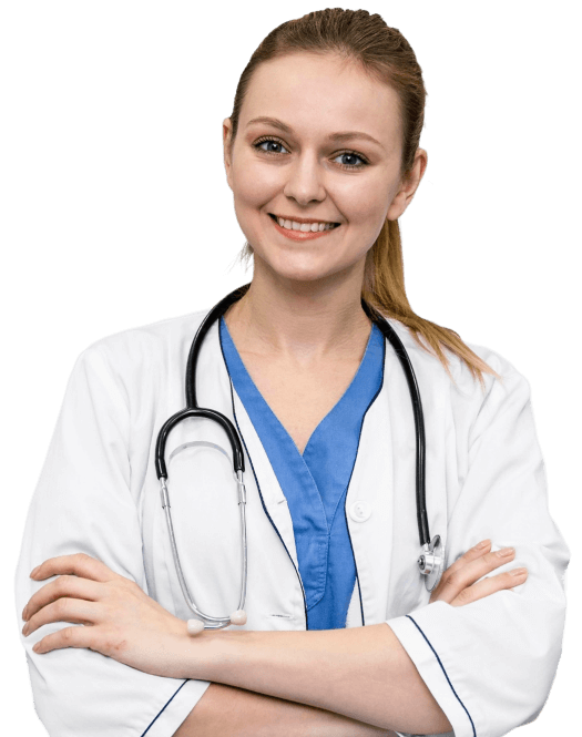 Doctor smiling with arms crossed